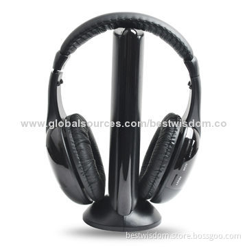 Wireless Headphone, Powerful Heavy Bass, Leather Headband, Comfortable for Wearing